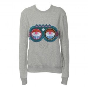 MCM Craig & Karl 'Beyond Snowdome' Sweatshirt Gray Ski Snowboard Goggles Size S